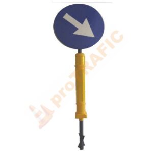 Ansamblu reflectorizant Ocolire 900 mm din aluminiu