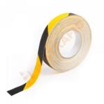 Banda antiderapanta galben-negru pentru scari 2.5 cm