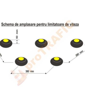 Dispozitiv de limitare a vitezei tip calota sferica