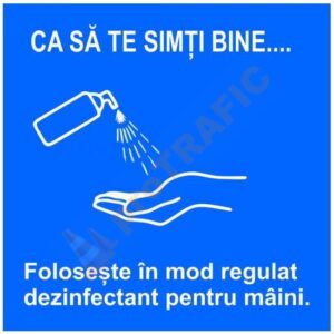 Indicator de securitate COVID Dezinfectant