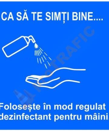 Indicator de securitate COVID Dezinfectant