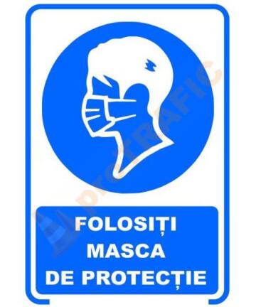 Indicator de securitate COVID Folositi masca de protectie