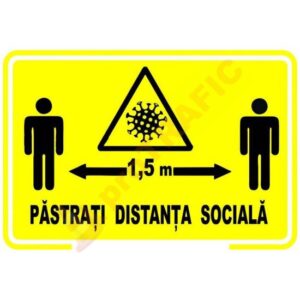 Indicator de securitate COVID Pastrati distanta sociala
