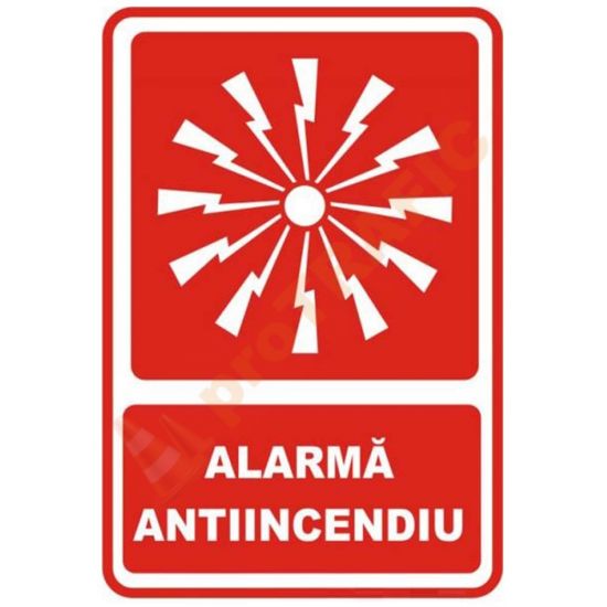 Indicator de securitate PSI "Alarma antiincendiu"
