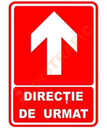 Indicator de securitate PSI Directie de urmat Inainte