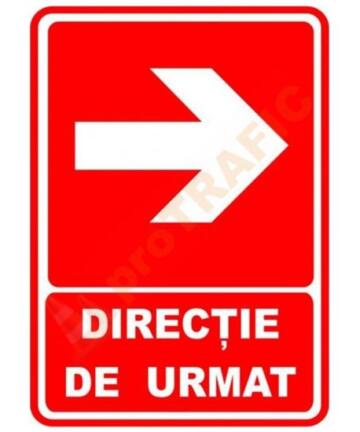 Indicator de securitate PSI Directie de urmat dreapta