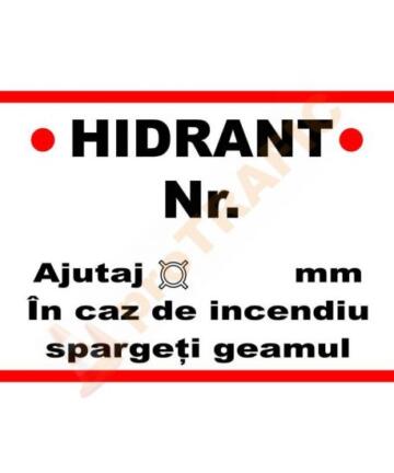 Indicator de securitate PSI Hidrant Nr.