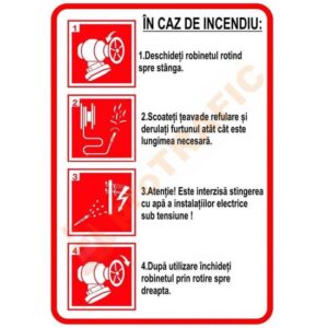 Indicator de securitate PSI In caz de incendiu 2