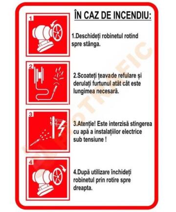 Indicator de securitate PSI In caz de incendiu 2