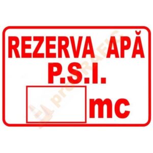 Indicator de securitate PSI Rezerva apa