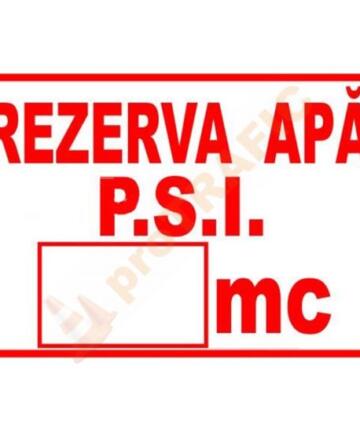 Indicator de securitate PSI Rezerva apa