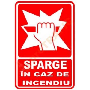 Indicator de securitate PSI Sparge in caz de incendiu