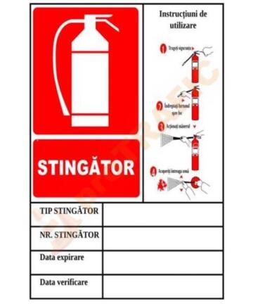 Indicator de securitate PSI Stingator Instructiuni de utilizare