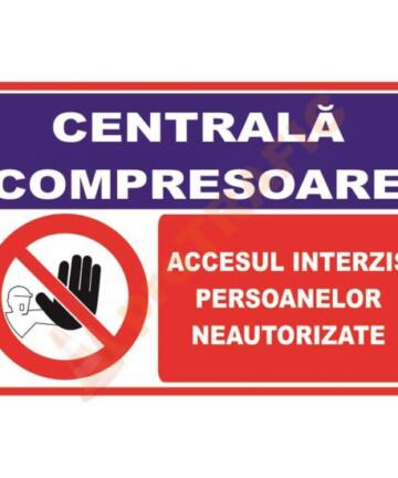 Indicator de securitate cu semne combinate Centrala compresoare