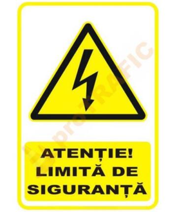 Indicator de securitate de avertizare "Atentie Limita de siguranta"