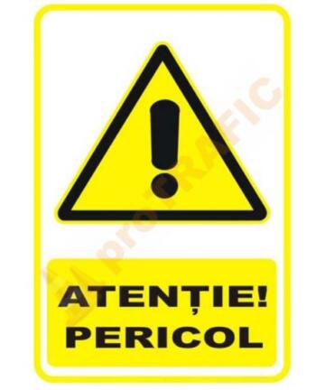 Indicator de securitate de avertizare "Atentie Pericol"