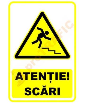 Indicator de securitate de avertizare "Atentie scari"