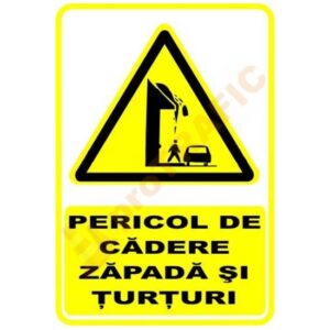 Indicator de securitate de avertizare "Pericol de cadere zapada si turturi"