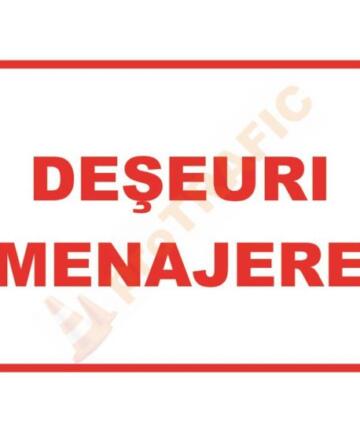 Indicator de securitate de informare generala "Deseuri menajere"