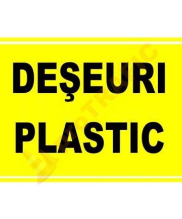 Indicator de securitate de informare generala "Deseuri plastic"