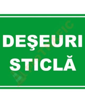 Indicator de securitate de informare generala "Deseuri sticla"
