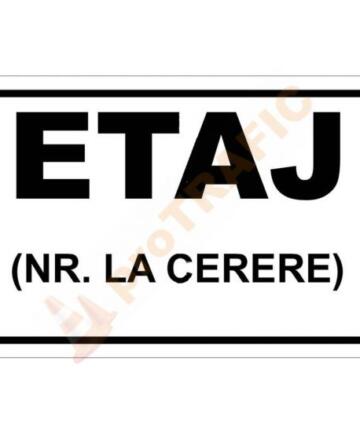 Indicator de securitate de informare generala "Etaj - nr. la cerere"