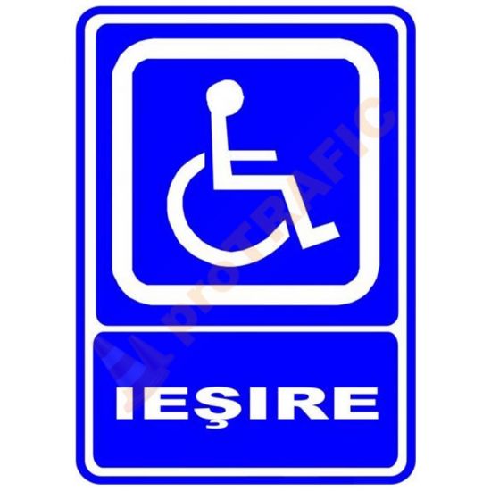 Indicator de securitate de informare generala "Iesire Persoane cu handicap"