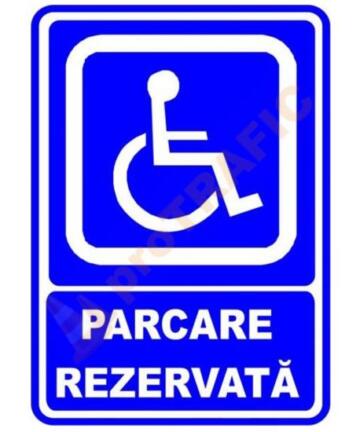Indicator de securitate de informare generala "Parcare rezervata"