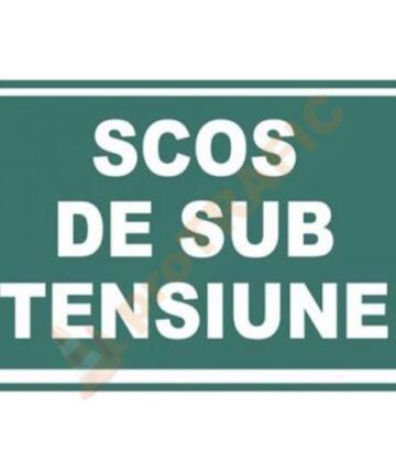 Indicator de securitate de informare generala "Scos de sub tensiune"
