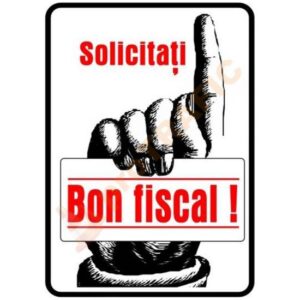Indicator de securitate de informare generala "Solicitati bon fiscal"