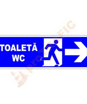 Indicator de securitate de informare generala "Toaleta WC dreapta"