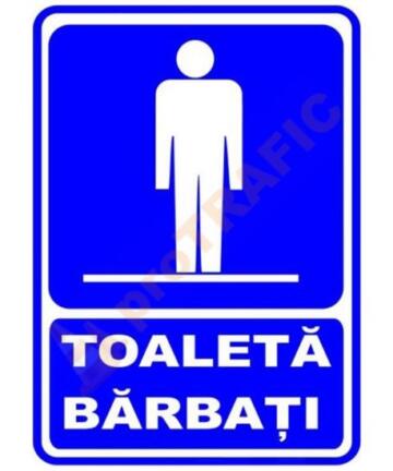 Indicator de securitate de informare generala "Toaleta barbati"
