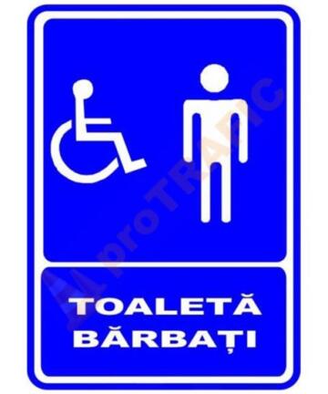 Indicator de securitate de informare generala "Toaleta barbati-model 2"