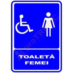 Indicator de securitate de informare generala "Toaleta femei-model 2"