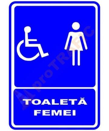 Indicator de securitate de informare generala "Toaleta femei-model 2"