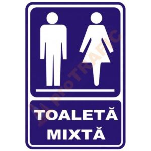 Indicator de securitate de informare generala "Toaleta mixta"