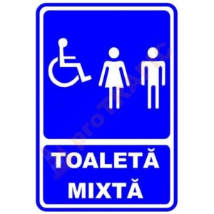 Indicator de securitate de informare generala "Toaleta mixta-model 2"
