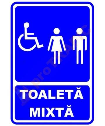Indicator de securitate de informare generala "Toaleta mixta-model 2"
