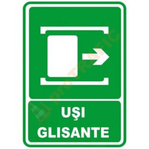 Indicator de securitate de informare generala "Usi glisante"