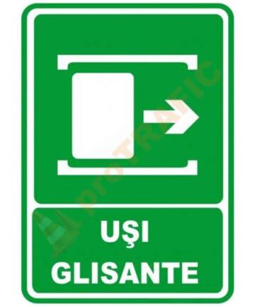 Indicator de securitate de informare generala "Usi glisante"