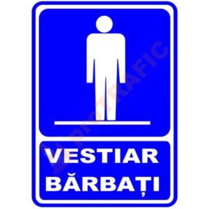 Indicator de securitate de informare generala "Vestiar barbati"