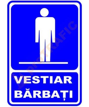 Indicator de securitate de informare generala "Vestiar barbati"