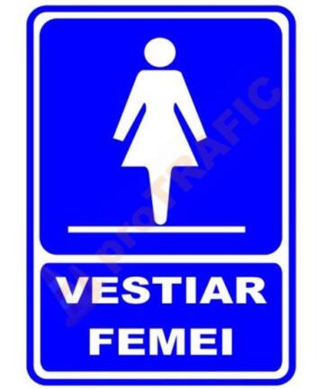 Indicator de securitate de informare generala "Vestiar femei"