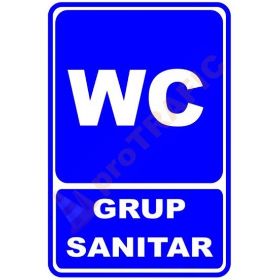 Indicator de securitate de informare generala "WC - Grup sanitar"