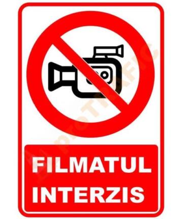 Indicator de securitate de interzicere "Filmatul interzis"