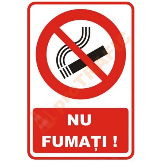 Indicator de securitate de interzicere "NU Fumati"