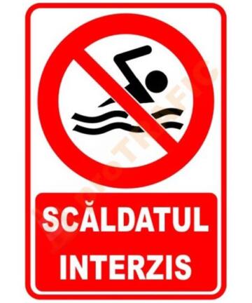 Indicator de securitate de interzicere "Scaldatul interzis"