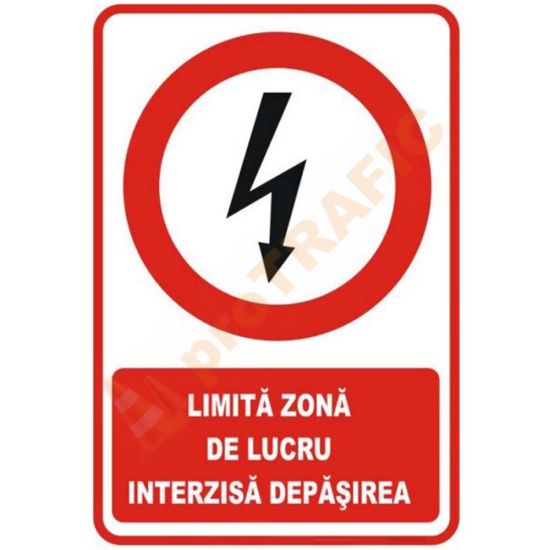 Indicator de securitate de interzicere "Stai Inalta tensiune Pericol de electrocutare"