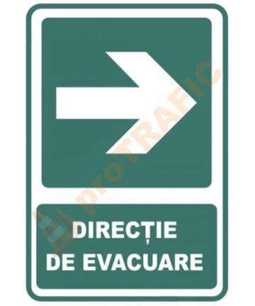 Indicator de securitate de prim ajutor "Directie de evacuare dreapta"