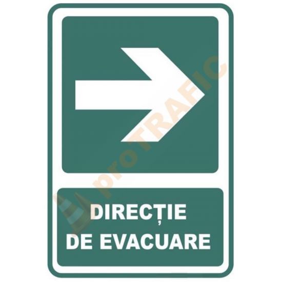 Indicator de securitate de prim ajutor "Directie de evacuare dreapta"
